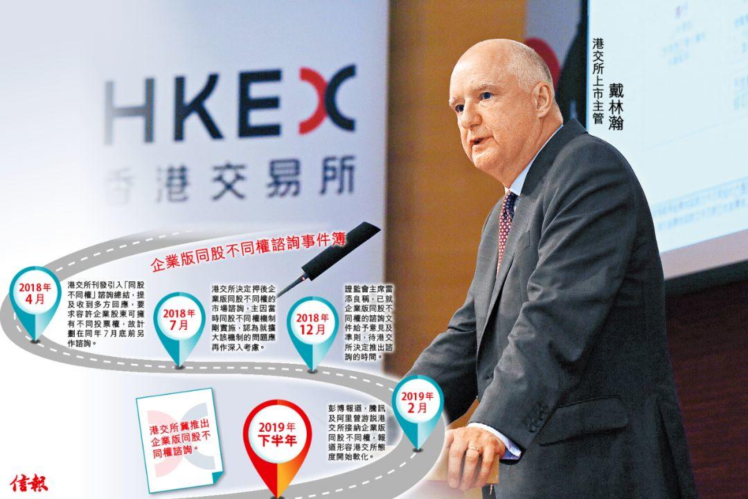 港交所：企業版不同權股有望下半年諮詢
