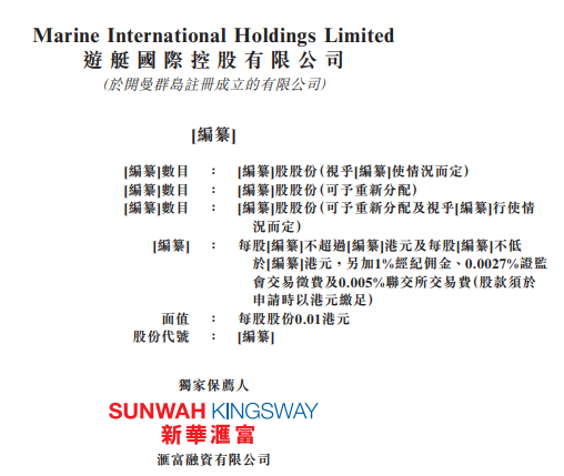游艇国际，香港排行第3的游艇经销商，第三次递交招股书、拟香港创业板上市
