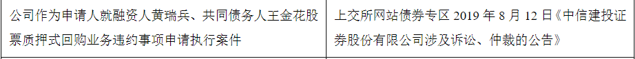 股票质押纠纷：一笔未平，一笔又起，头部券商也无法完美避开