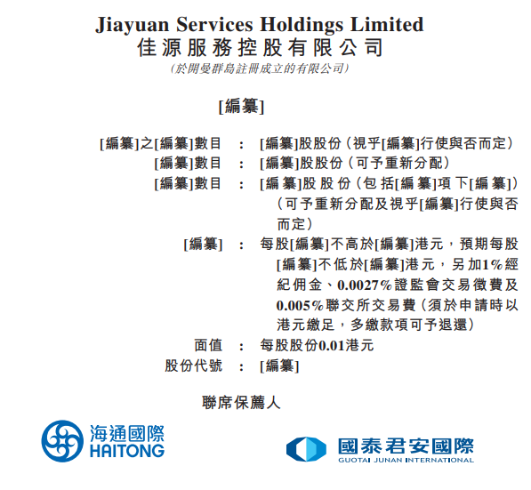 佳源服務，來自浙江嘉興、分拆自「佳源國際(02768)」，遞交招股書、擬香港IPO上市