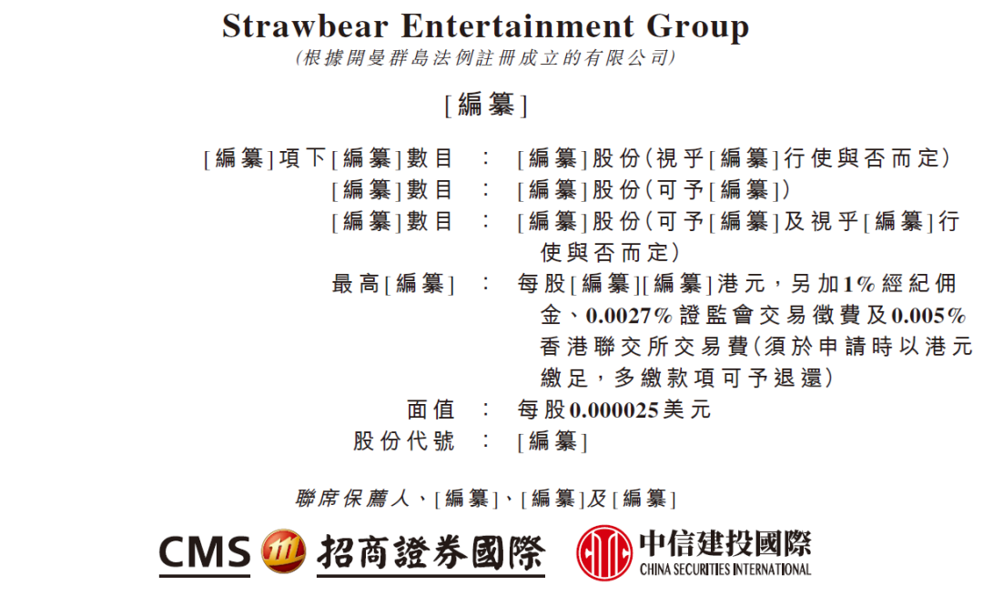 刘诗诗(14.8%)、赵丽颖(0.79%)持股，中国排名前六的稻草熊影业，递交招股书，拟香港IPO上市